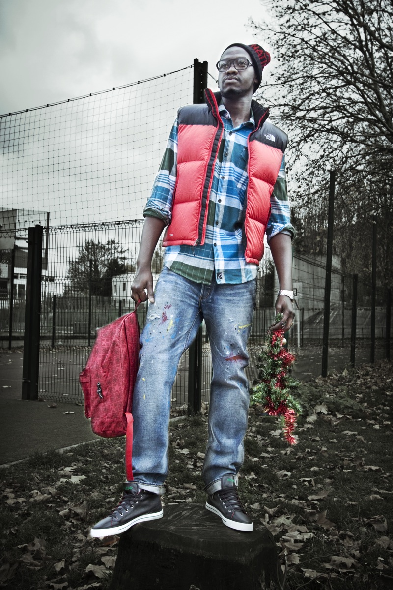 L.A.S  Bonnet K1X Lunettes Funk Sac Converse Veste sans manche The north Face Chemise Alpinestars Jean WeSC Chaussures K1X